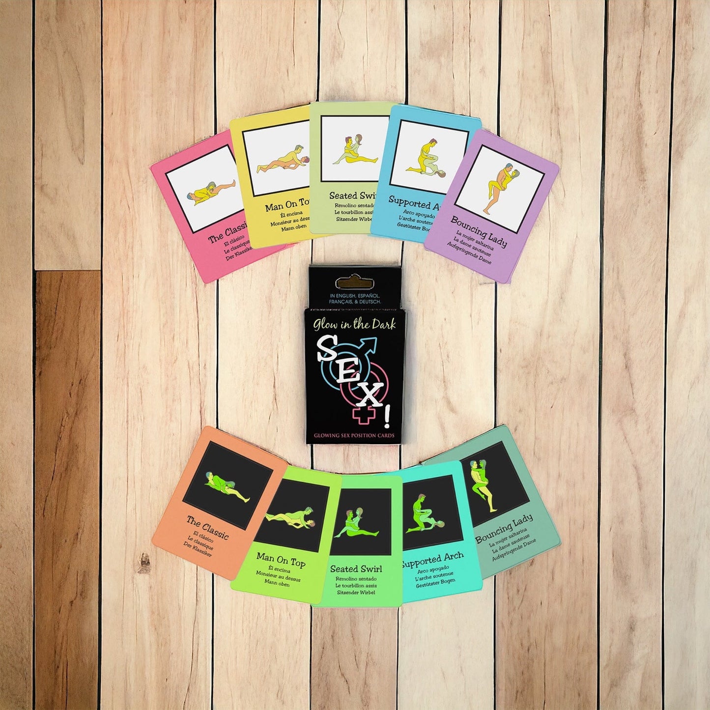 Kheper Games Glow In The Dark Sex Card Game. Glowing card game. romance game. sex game