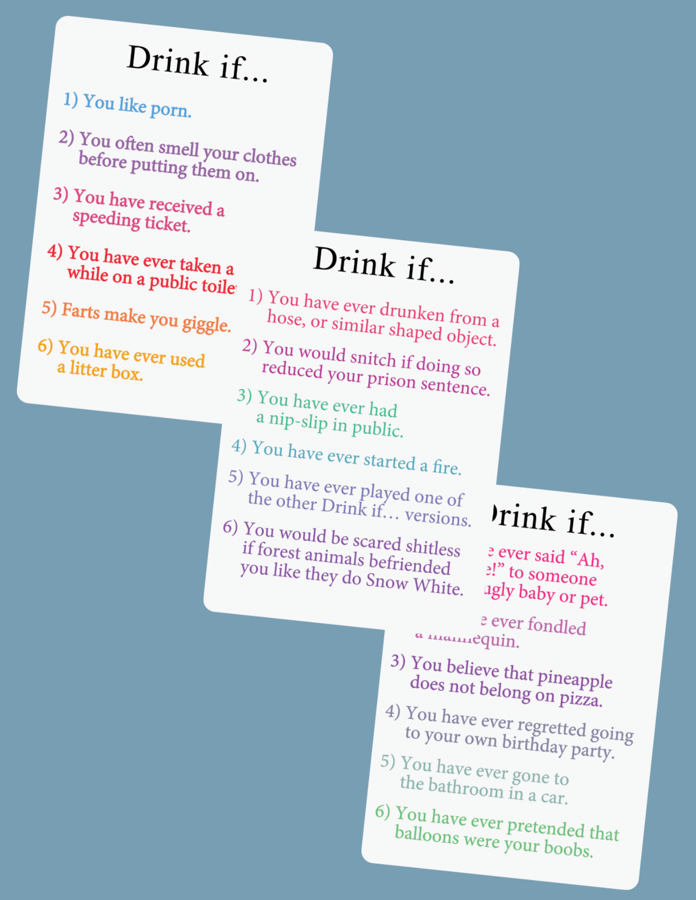 Drink If... Taboo Version