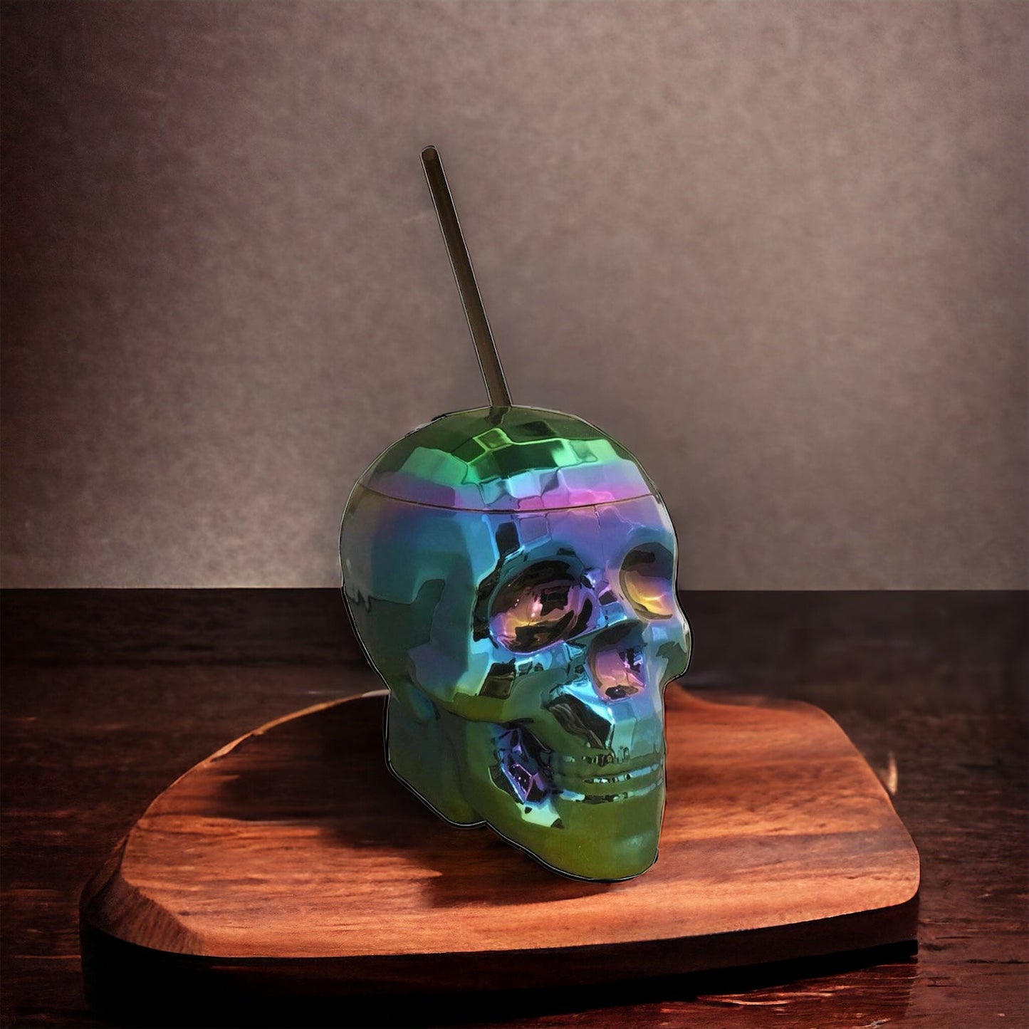 Oil-Slick Skull Cup