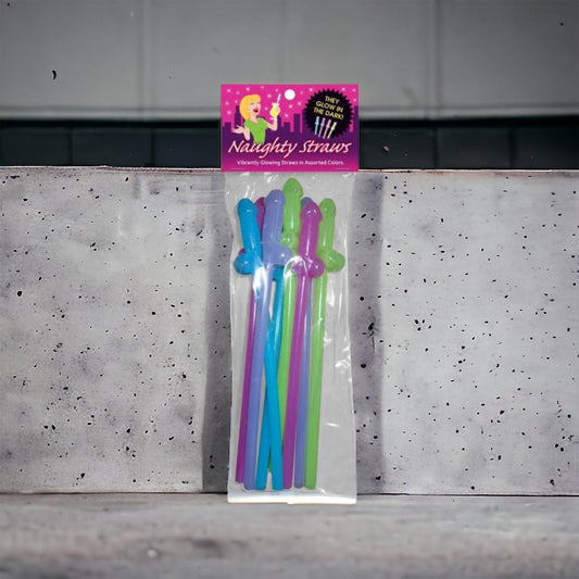 Glow-in-the-Dark Naughty Straws