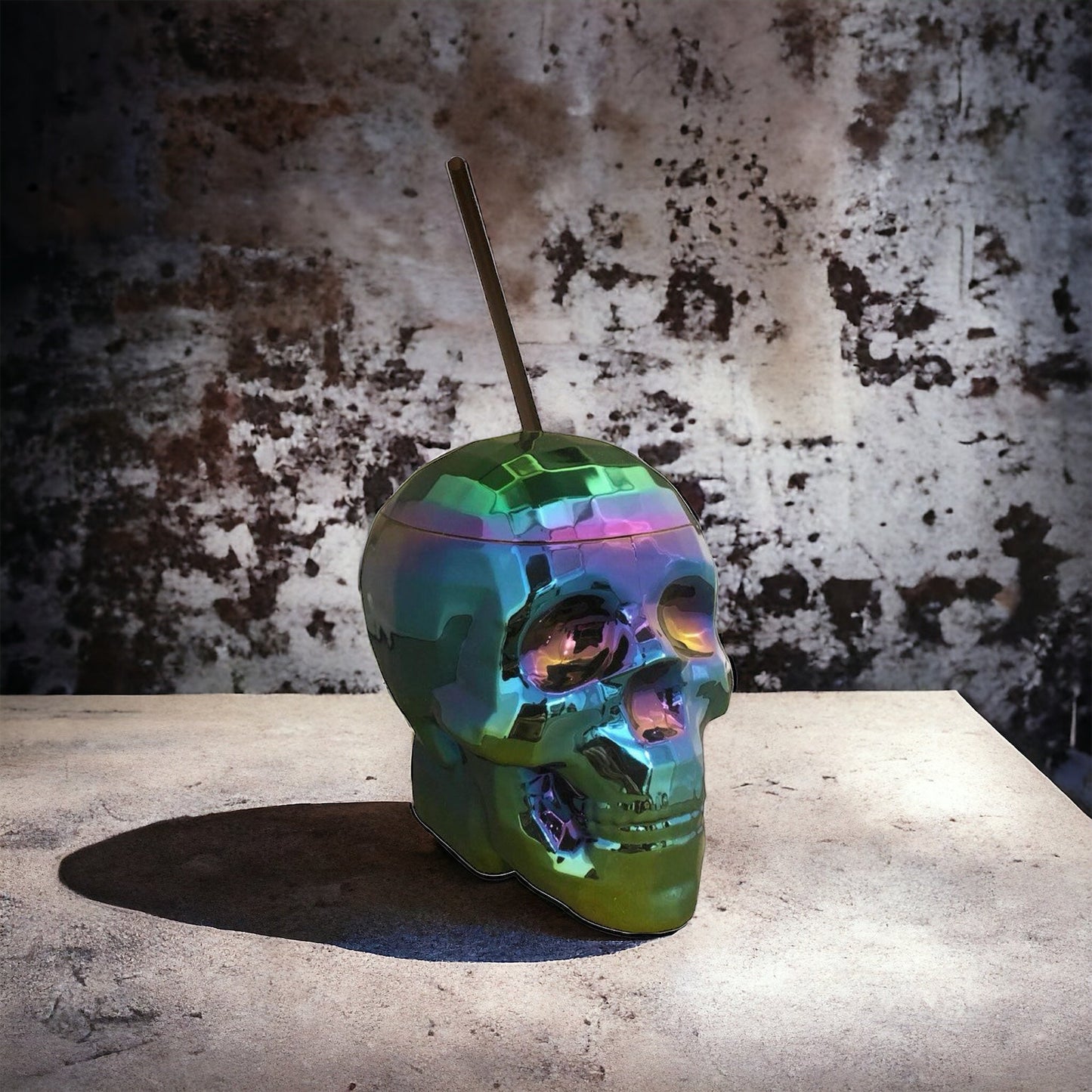 Oil-Slick Skull Cup