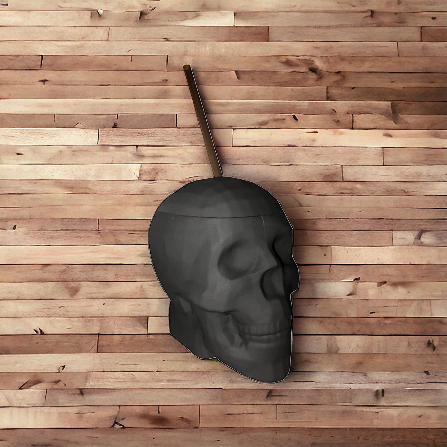 Black Matte Skull Cup