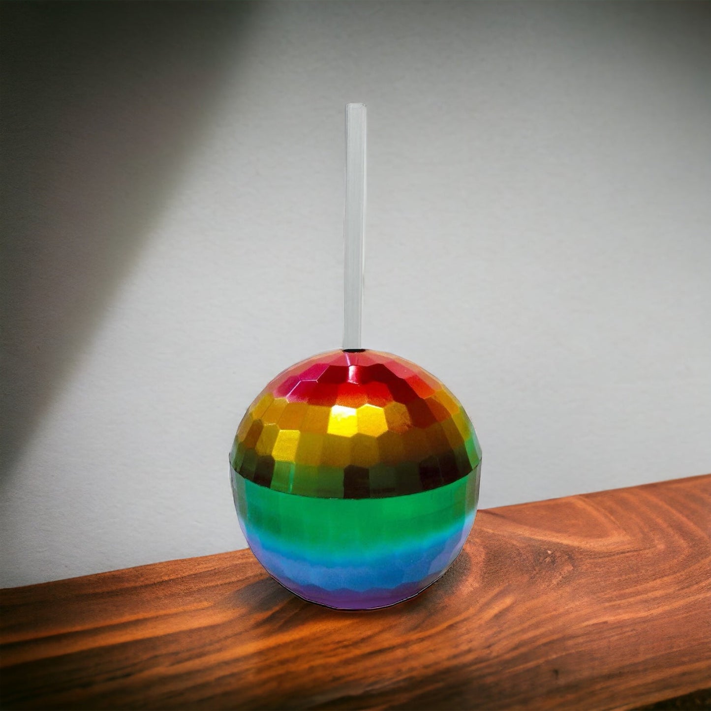 Rainbow Disco Ball Cup