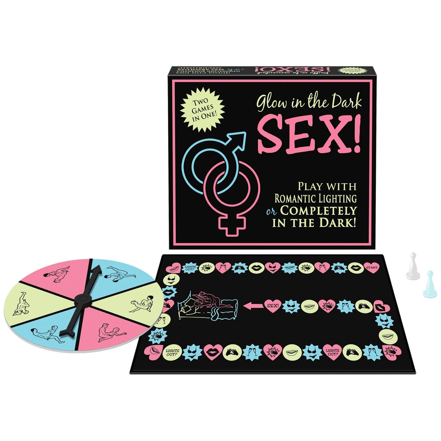 Kheper Games Glow in the dark board game. Best couples game. Best romance game. Best Sex game 
