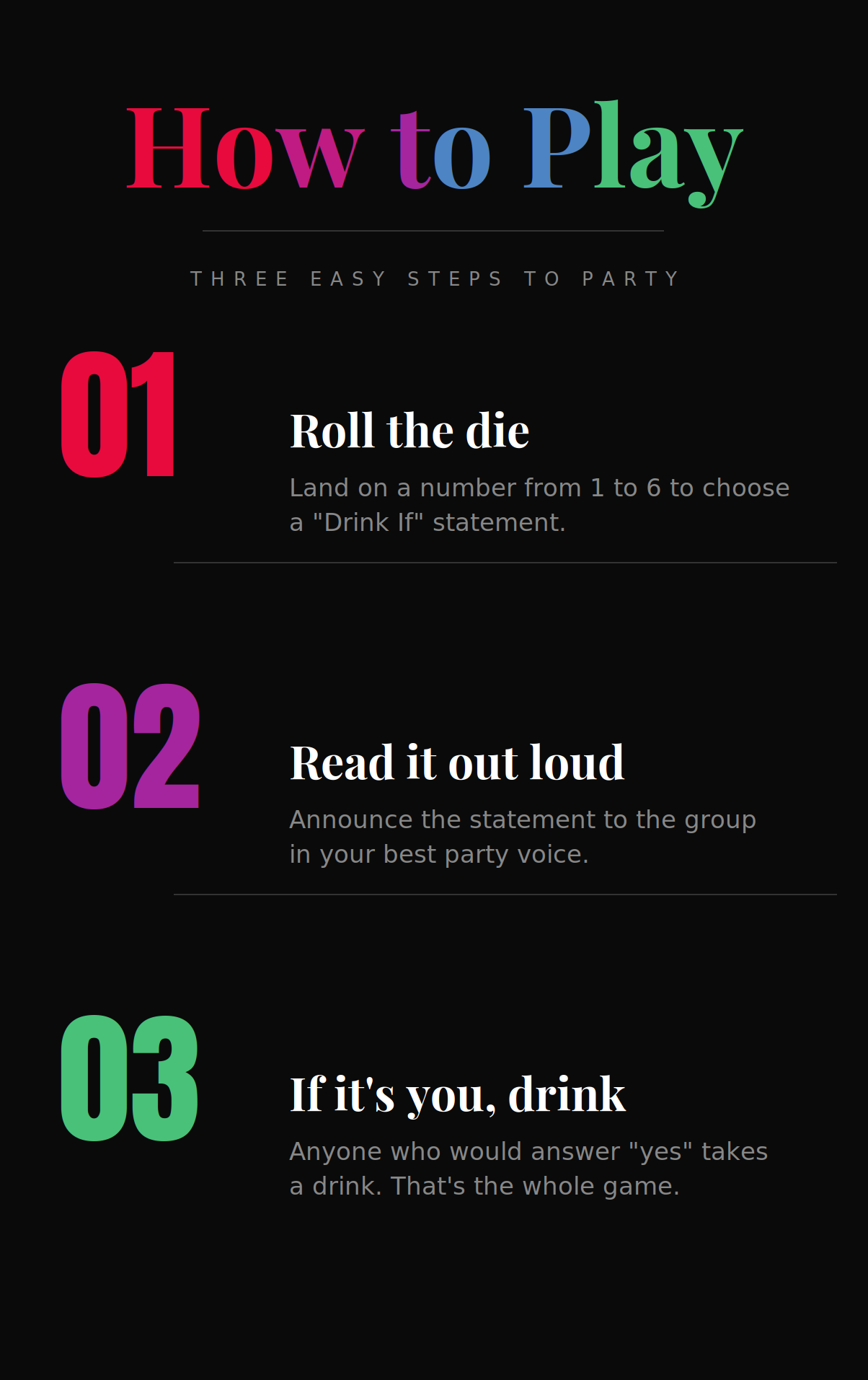 More Drink If…